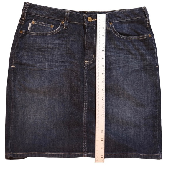 Carhartt Denim Jean Skirt Dark Wash Women’s Size 10 - Picture 7 of 7